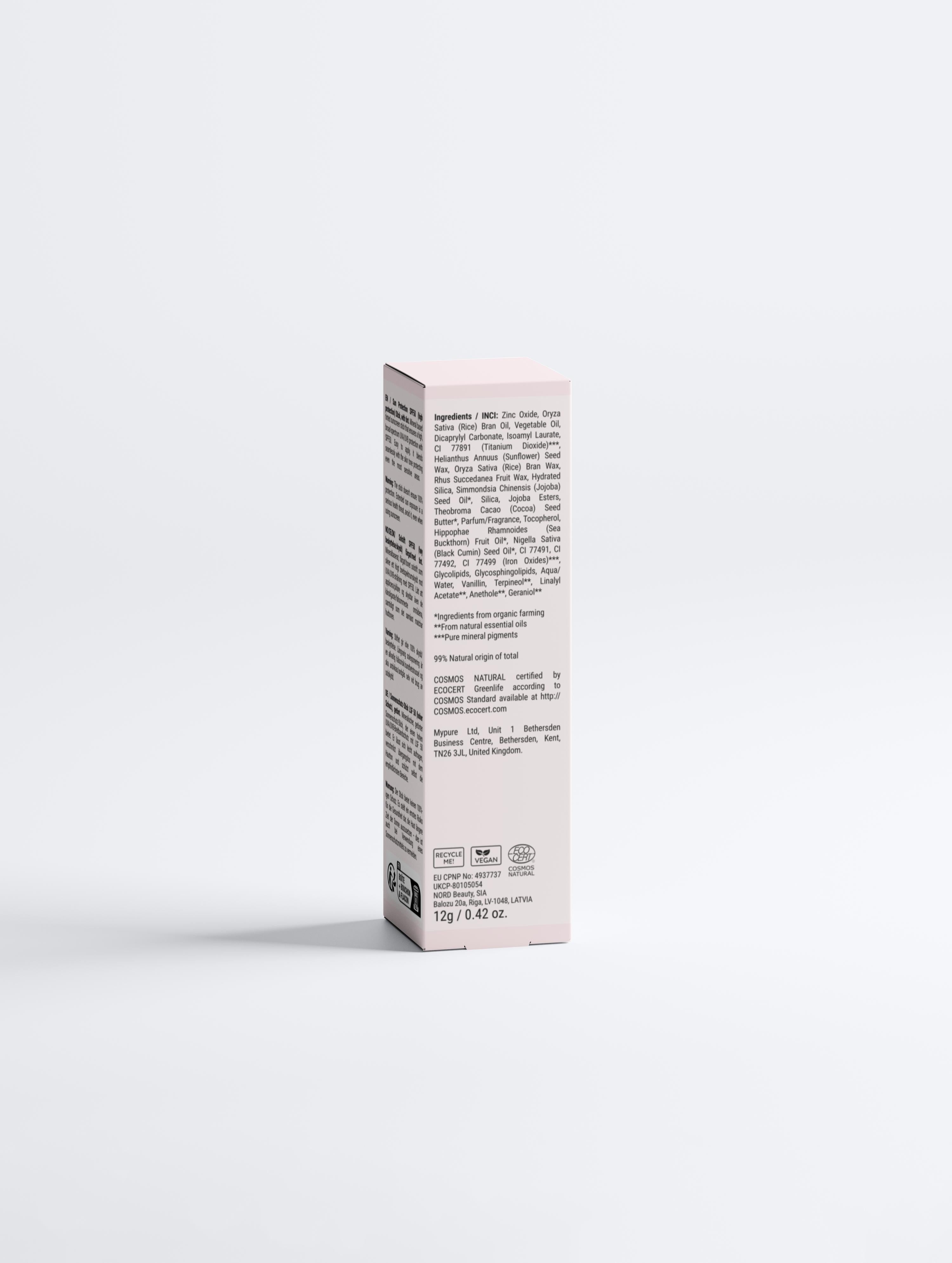 Sol Skydd SPF 50 Stick – tonat mineralskydd för ansiktet